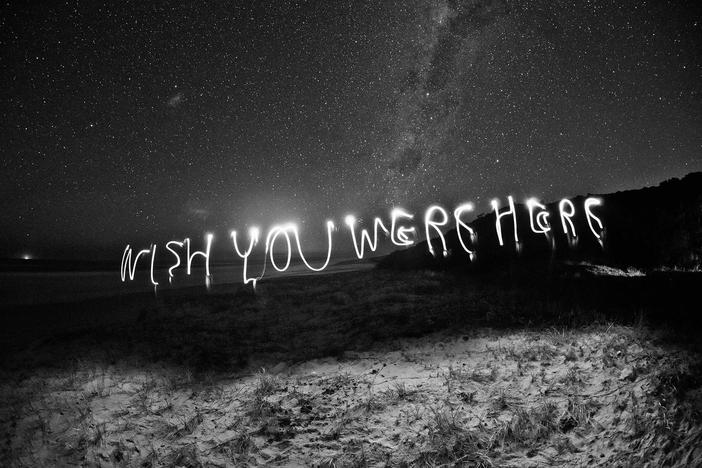WISH YOU WERE HERE PRINT